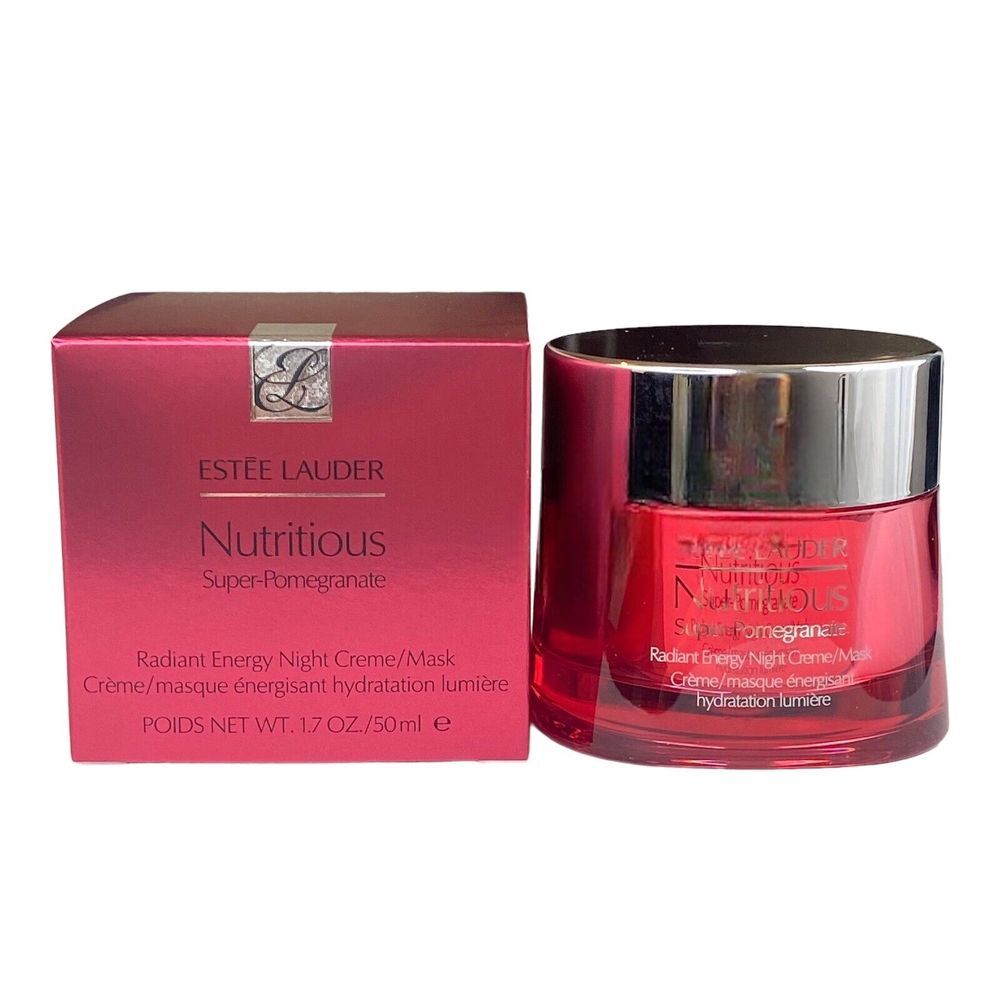 Estee Lauder Nutritious Super-Pomegranate Radiant Energy Night Creme/Mask  1.7oz